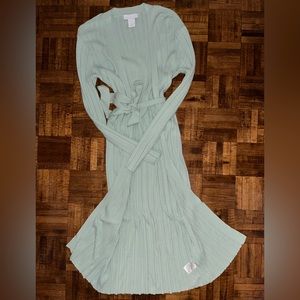 HOUSE OF HARLOW Sage Green Long Cardigan